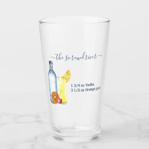 Cocktail Watercolor Recipe Mixed Drinks Vodka Glass