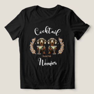 Cocktail Weenie Social Club: Dachshunds & Martinis Tri-Blend Shirt