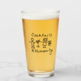 Cocktails4Humanity Beer Glass
