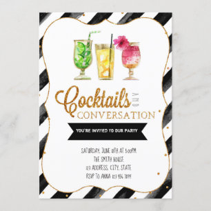 Cocktails and conversation invitation