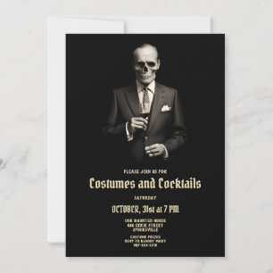 Cocktails and Costumes Invitation