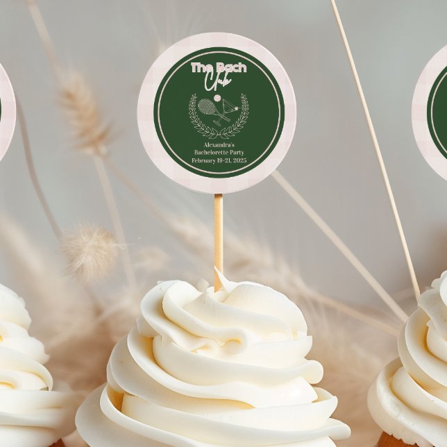 Cocktails And Country Clubs Bachelorette Classic Round Sticker (Creator Uploaded)