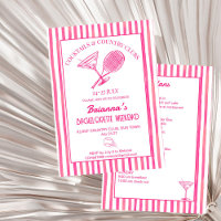 Cocktails and country clubs tennis Bachelorette