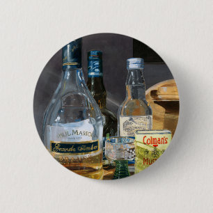 Cocktails and Mustard 6 Cm Round Badge