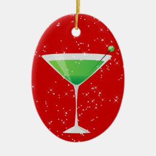 Cocktails Anyone? by SRF Ceramic Tree Decoration