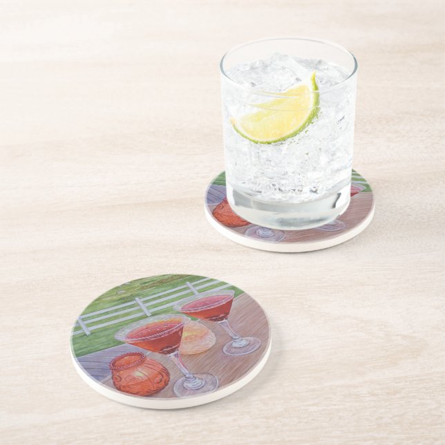 Cocktails at Mission Ranch  Coaster (Side)