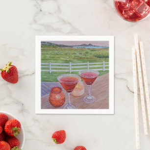 Cocktails at Mission Ranch Napkin
