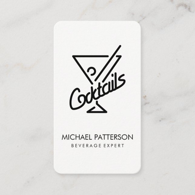 Cocktails / Bartender Business Card (Front)