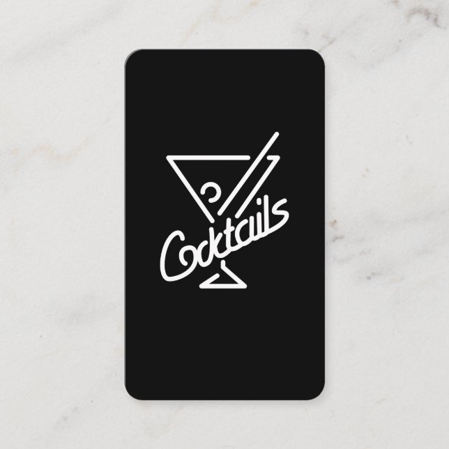 Cocktails / Bartender Business Card (Front)