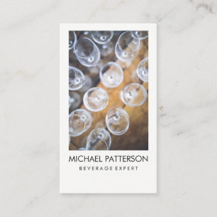 Cocktails / Bartender / Wine Glasses Business Card