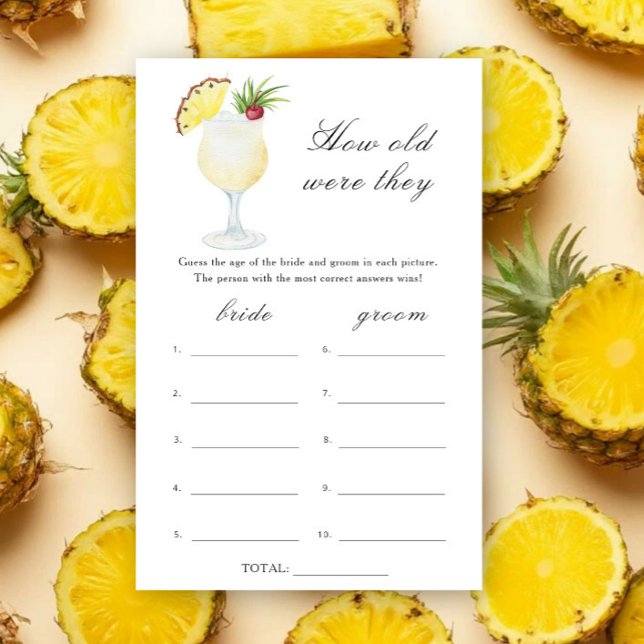 Cocktails bridal shower - How old were they game (Creator Uploaded)