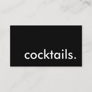 cocktails. business card