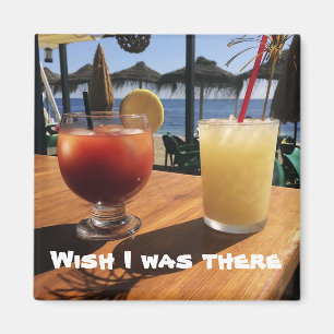 Cocktails by the Sea Magnet