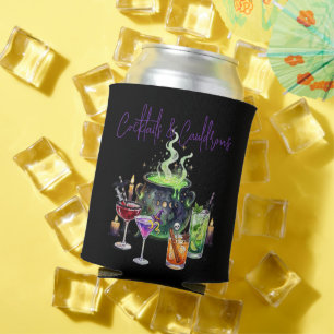 Cocktails & Cauldrons Halloween Bachelorette Party Can Cooler
