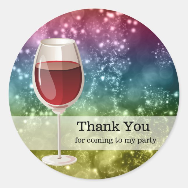 Cocktails Classic Round Sticker (Front)