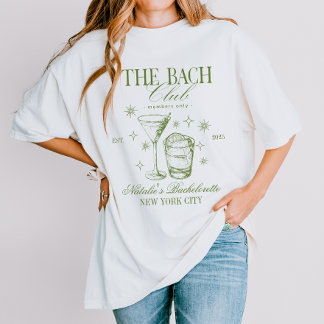 Cocktails Club Bachelorette Party Green Tri-Blend Shirt