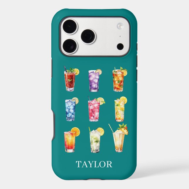 Cocktails Cocktails Cocktails Monogrammed (Back)