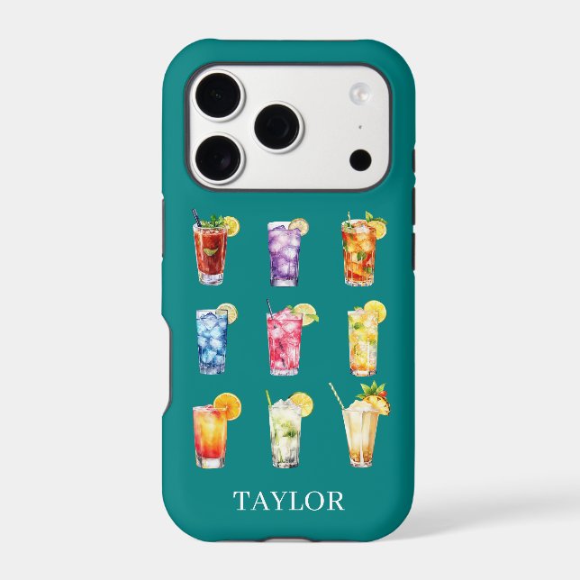 Cocktails Cocktails Cocktails Monogrammed (Back)