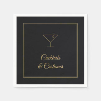 Cocktails & Costumes Halloween Party Napkins