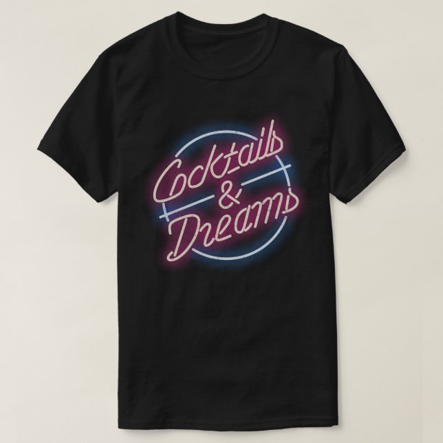 Cocktails Dreams vintage T-Shirt (Design Front)