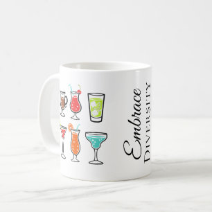 Cocktails Embrace Diversity Bachelorette Coffee Mug