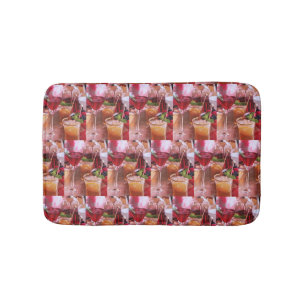 ***COCKTAILS GALORE*** CHRISTMAS BATH MAT