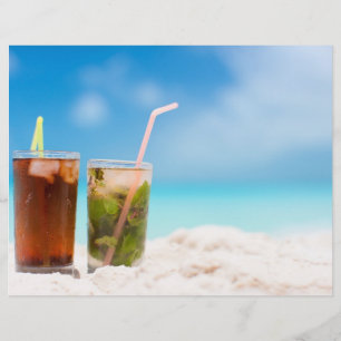 Cocktails on the beach flyer