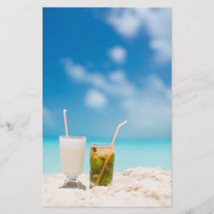 Cocktails on the beach stationery
