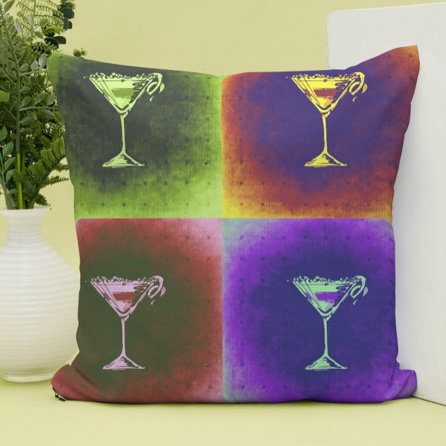 Cocktails Pop Art   Cushion (Creator Uploaded)