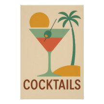 Cocktails Poster - Minimal