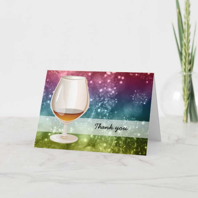 Cocktails Thank You Card (Front)