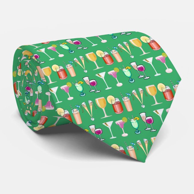 Cocktails Tie (Rolled)