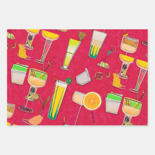 Cocktails Wrapping Paper