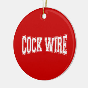 COCKWIRE CERAMIC TREE DECORATION