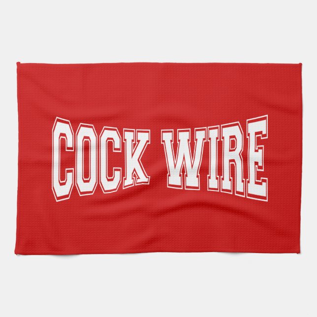 COCKWIRE TEA TOWEL (Horizontal)
