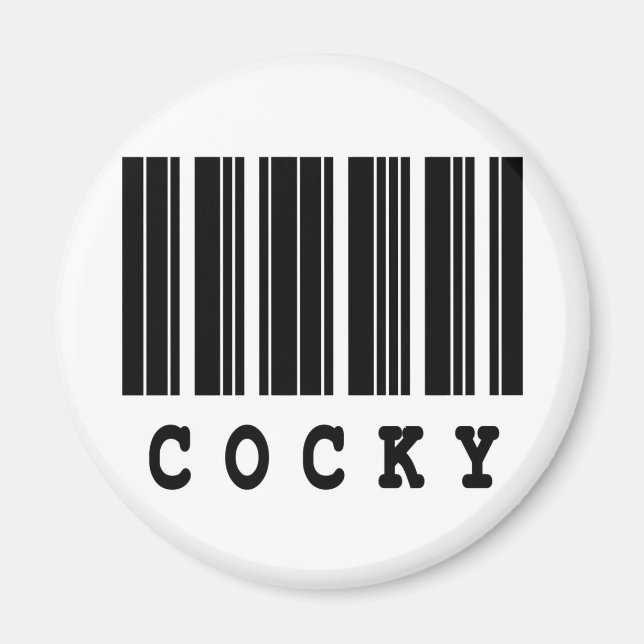 cocky barcode design magnet (Front)