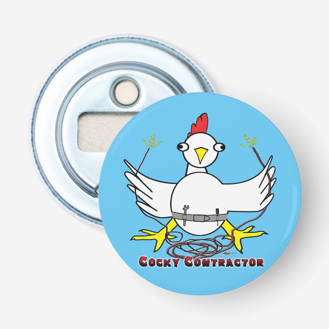 Cocky Contractor Bottle Opener (Front)