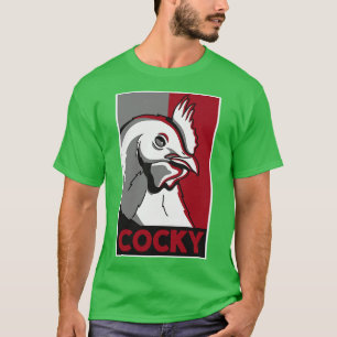 Cocky Rooster Funny Vintage Rooster T-Shirt