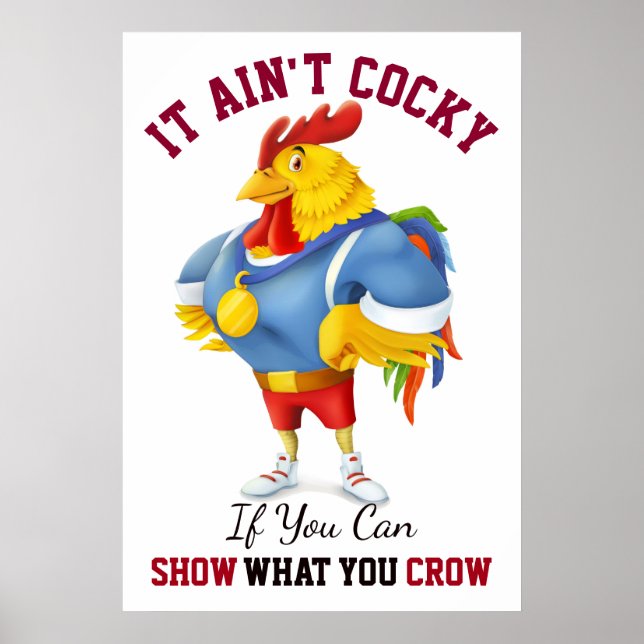 Cocky Rooster Poster (Front)