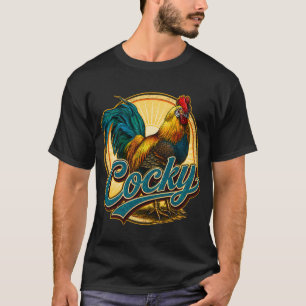 Cocky Rooster Vintage Farmhouse T-Shirt