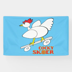Cocky Skater Banner