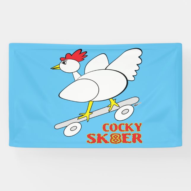 Cocky Skater Banner (Horizontal)