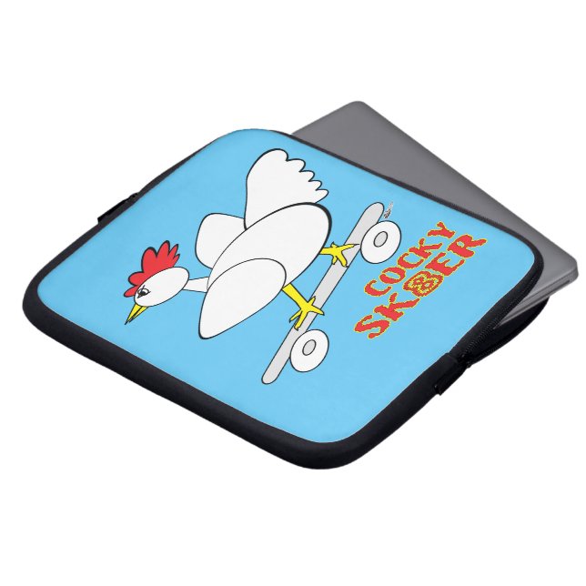 Cocky Skater Laptop Sleeve (Front Top)