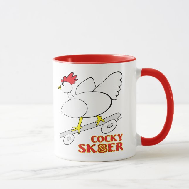 Cocky Skater Mug (Right)