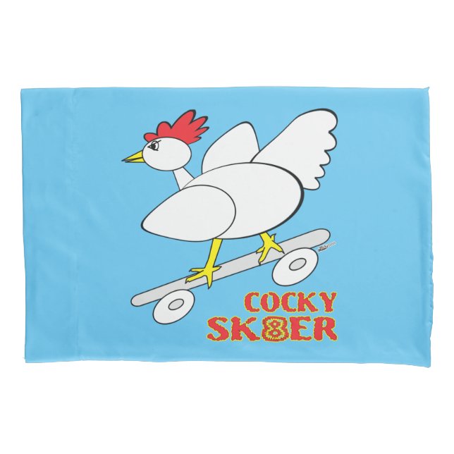 Cocky Skater Pillowcase (Front)