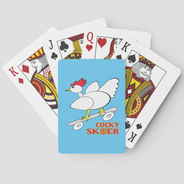 Cocky Skater Playing Cards (Back)