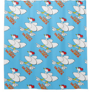Cocky Skater Shower Curtain