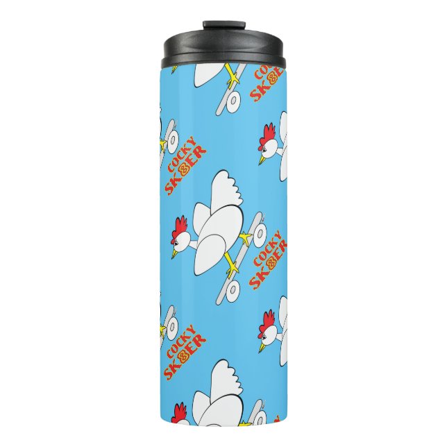 Cocky Skater Thermal Tumbler (Front)