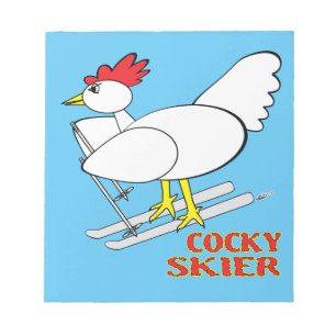 Cocky Skier Notepad