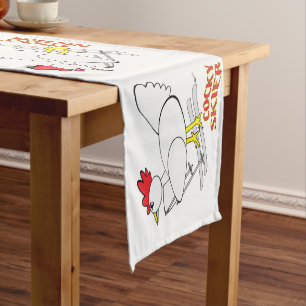 Cocky Skier Short Table Runner